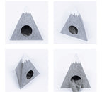 Snow Mountain Shape Semi-enclosed Felt Pet Kennel