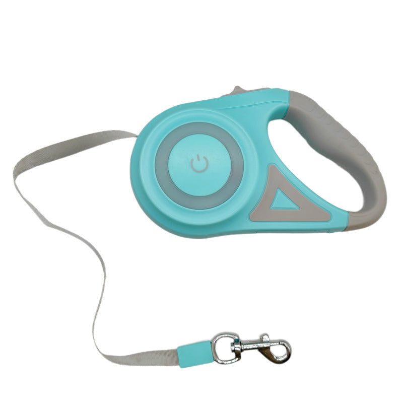 Dog Leash Light Retractable Traction Belt Durable Large Dog Walk Run Automatic Cat Lead