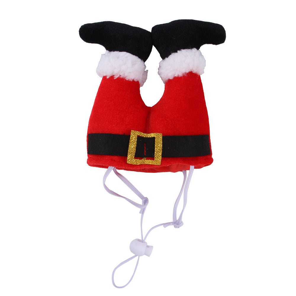 Christmas Costumes For Small Dogs Cats Fleece Hat Event Apparel Funny Clothes Accessory
