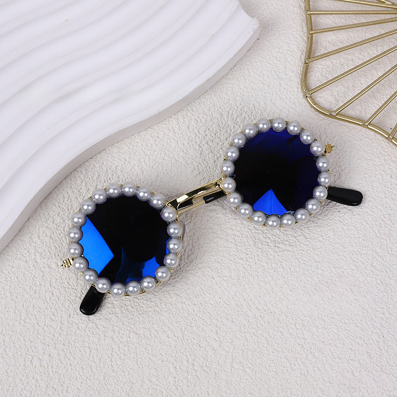 Cat And Dog Pearl Sunglasses - Pet Extravagant Funny Costumes For Party
