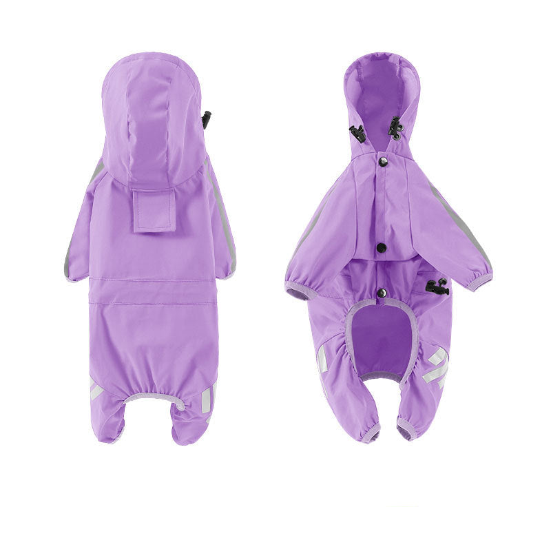 Pet Raincoat Four-legged Raincoat For Dogs Small Dog Outing Clothes Cat Costume