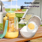2 In 1 Dog Large Capacity Pets Out Drinking Pot Cat Water Dispenser Portable Water And Food Integrated Bowl