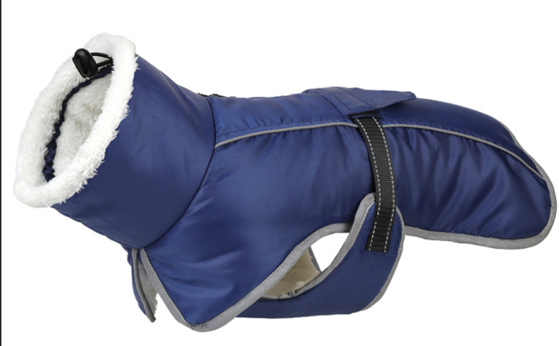Pet Autumn And Winter Clothes Thick Warm Waterproof Cold-proof Cotton Coat Dog Clothes