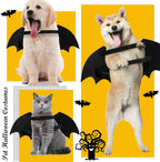 Dog Halloween Costumes Bat Costume Cool Luminous Skeleton Bone Bat Wings Pets