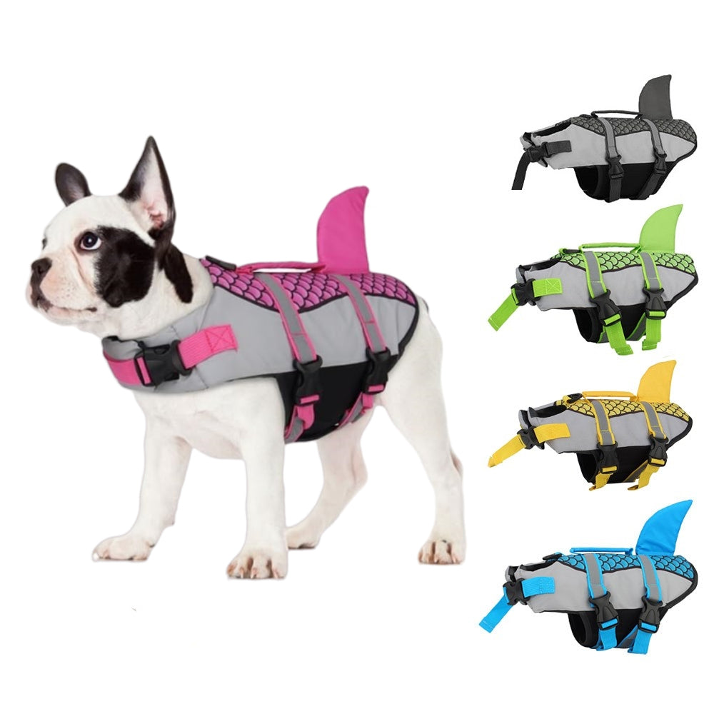 Swim Pet Dog Life Jacket Vest Clothes Life Vest Collar Harness Pets Swimming