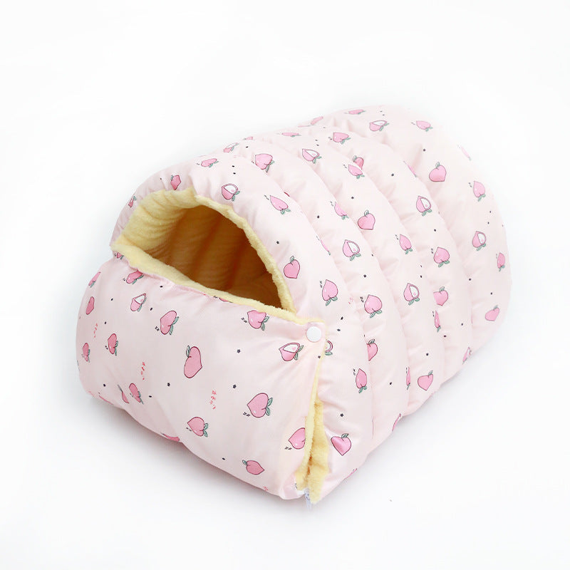 Enclosed Pet Kennel Nest House — 6 Patterns, 2 Sizes, Washable