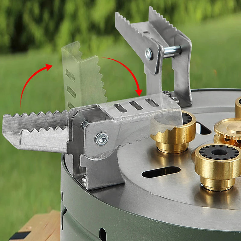 Outdoor Electronic Ignition Stoves High-Power Portable Adjustable Firepower Furnace
