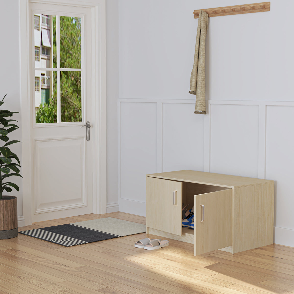Squirrel Cage, Wood w/ Independent Storage Cabinet Easy View Acrylic Panels