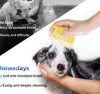 Pet Dog Cat Silicone Back Shower Brush Soft Hair Massage