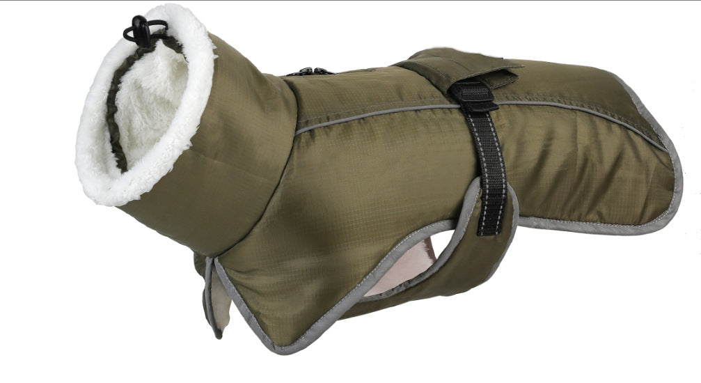 Pet Autumn And Winter Clothes Thick Warm Waterproof Cold-proof Cotton Coat Dog Clothes
