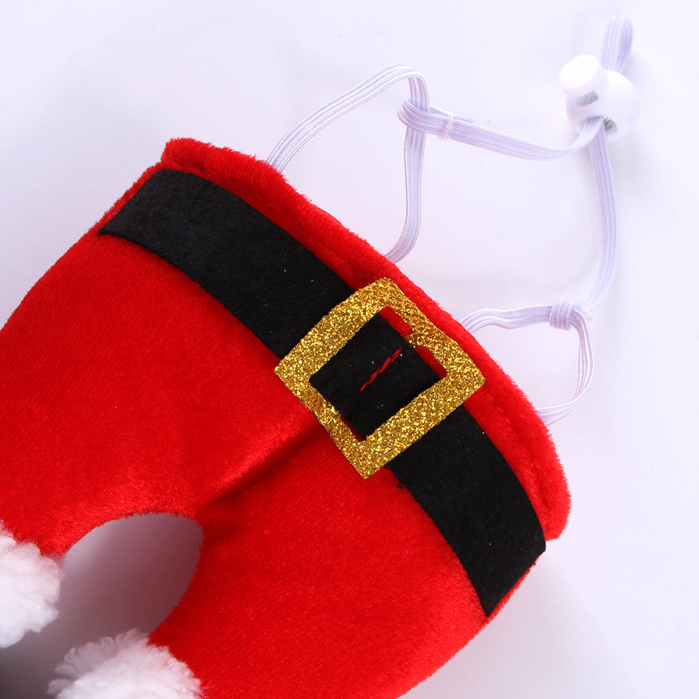 Christmas Costumes For Small Dogs Cats Fleece Hat Event Apparel Funny Clothes Accessory