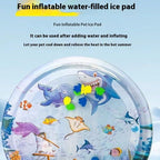 Summer Cooling Pet Water Bed Cushion Sleeping Square Mat Dogs Cats Pet Kennel Cool Cold