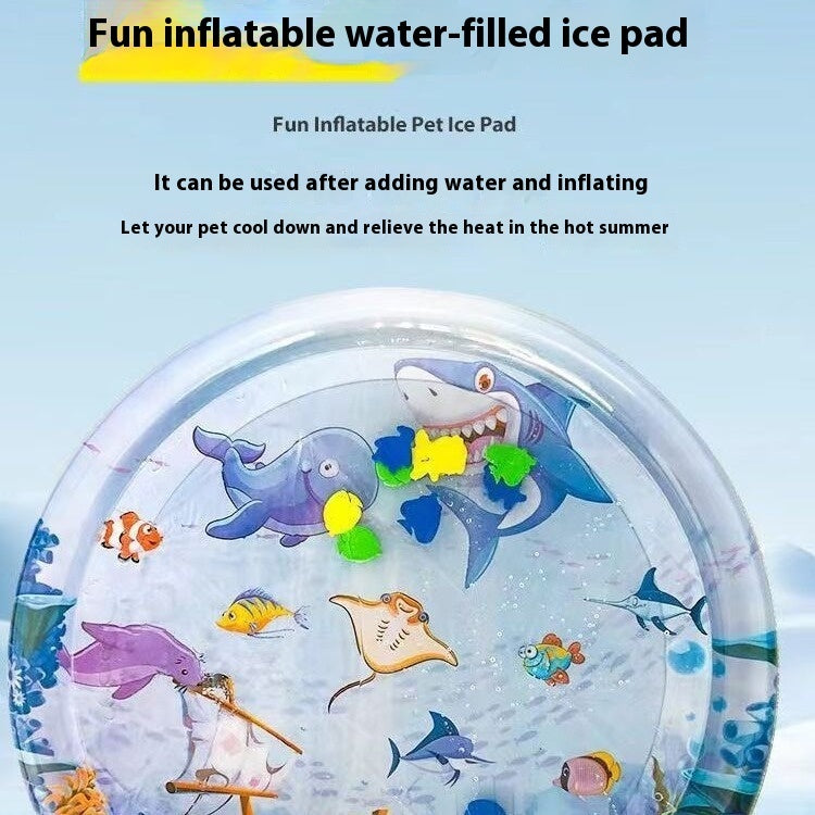 Summer Cooling Pet Water Bed Cushion Sleeping Square Mat Dogs Cats Pet Kennel Cool Cold