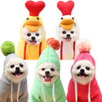 Cute Fruit Clothes For Small Dogs Hoodies Warm Fleece Cat Costume French Chihuahua Outfit