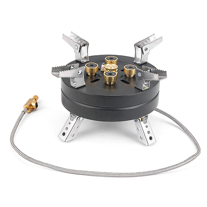 Outdoor Electronic Ignition Stoves High-Power Portable Adjustable Firepower Furnace