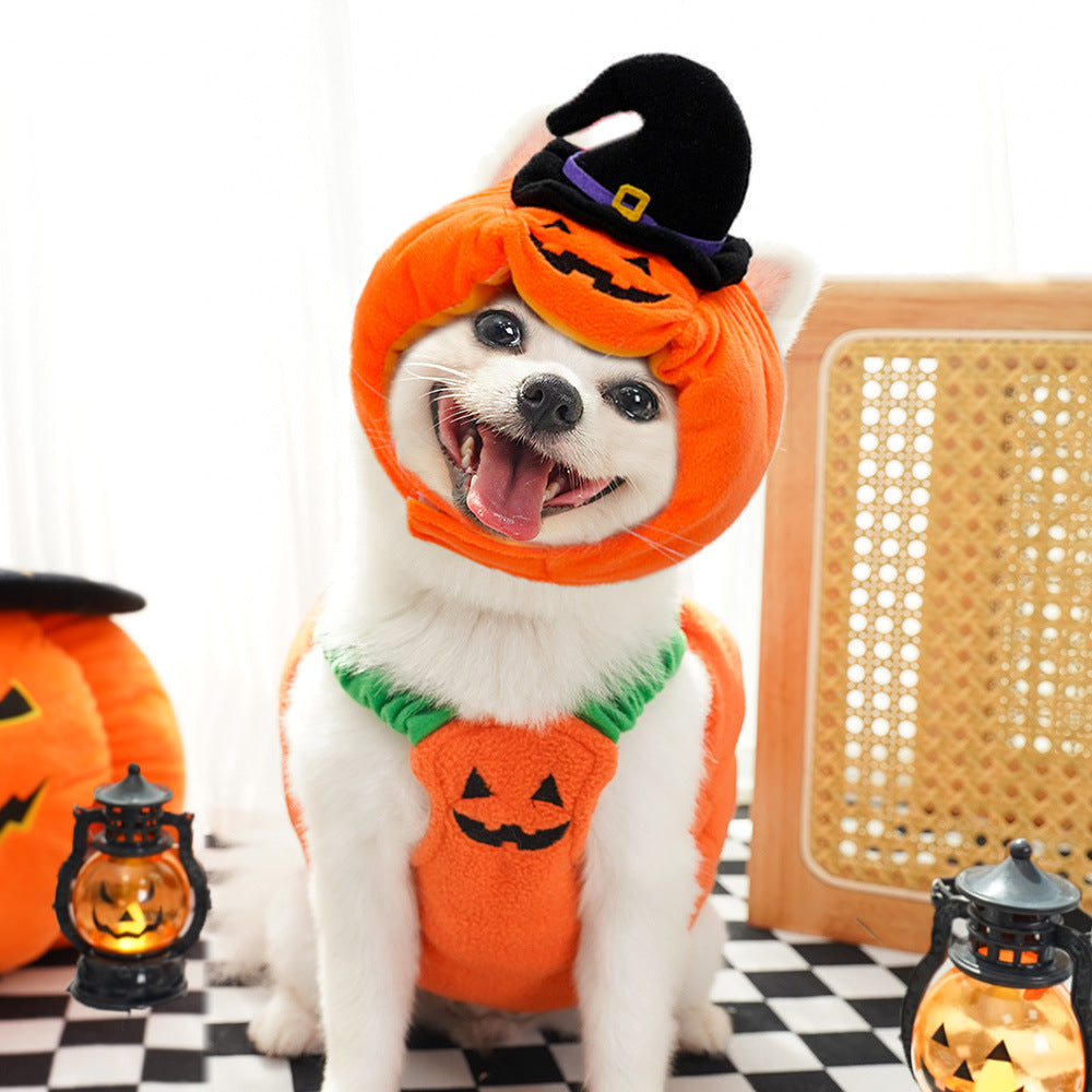Halloween Vest For Dogs Cat Pet Costume Funny Thanksgiving Christmas For Small Animals