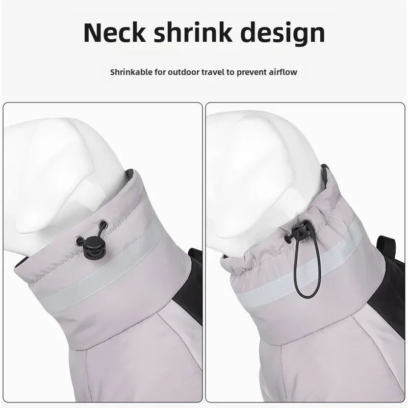Waterproof Large Dog Jacket Warm Clothes Coat French Dog Reflective Cold Weather Coats