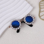 Cat And Dog Pearl Sunglasses - Pet Extravagant Funny Costumes For Party
