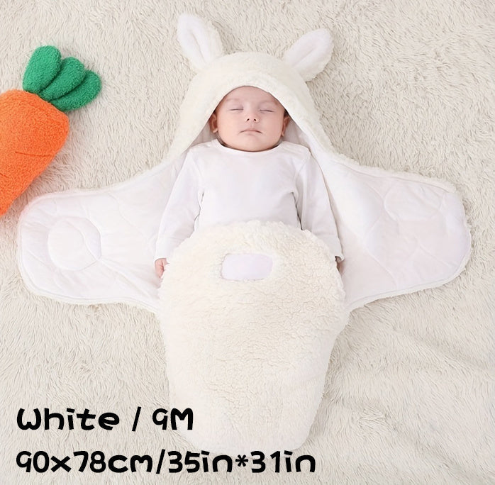 Super Soft Baby Sleeping Bag Fluffy Fleece Newborn, Unisex Baby Wrap For Newborns