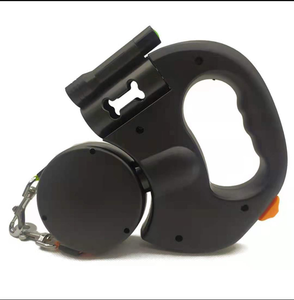 Retractable Dog Leash For Small Dogs Reflective Dual Pet Leash Lead 360 Swivel