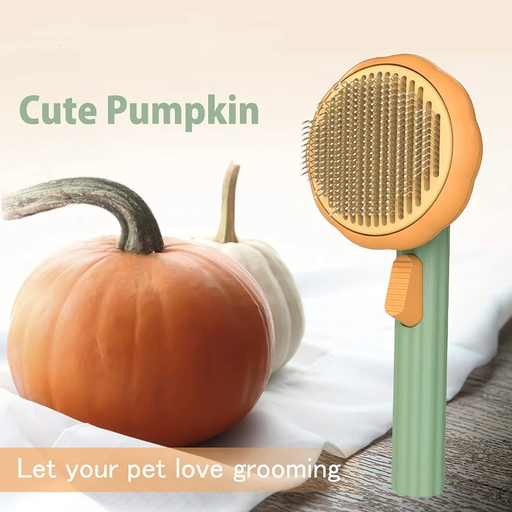 Self Cleaning Slicker Comb For Dog Cat Puppy Rabbit, Grooming Brush Tool