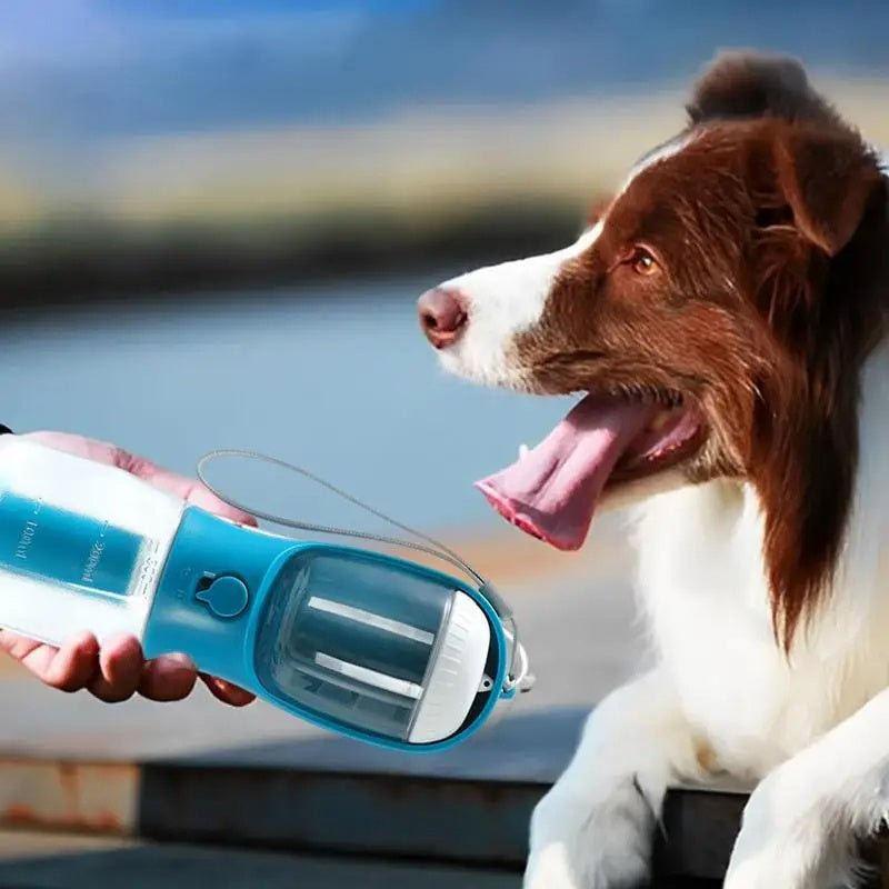 Dog Water Cup Drinking Food Garbage Bag Three-in-one Portable  Pet Cups Pets Supplies