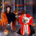 Halloween Pet Costumes Vampire Cloak Small Dog Cat Kitten Puppy Dress Kawaii Pet Clothes