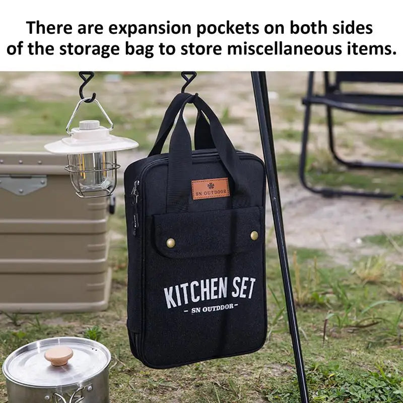 Camping Kitchen Set 8pcs Camping Outdoor Cookware Kit Stainless Steel Camping Tool