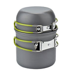 Camping Kit Outdoor Cooking Set Aluminum Equipment Pot Travel Tableware Hiking Picnic