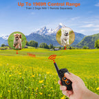 3280 FT Dog Training Collar IP67 Waterproof Pet Beep Vibration Electric rechargeable 3 modes