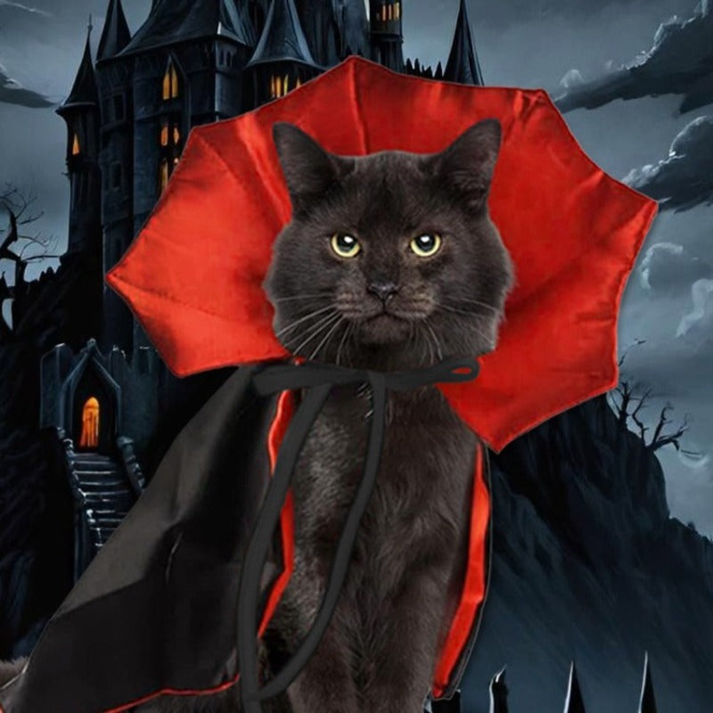 Halloween Pet Costumes Vampire Cloak Small Dog Cat Kitten Puppy Dress Kawaii Pet Clothes