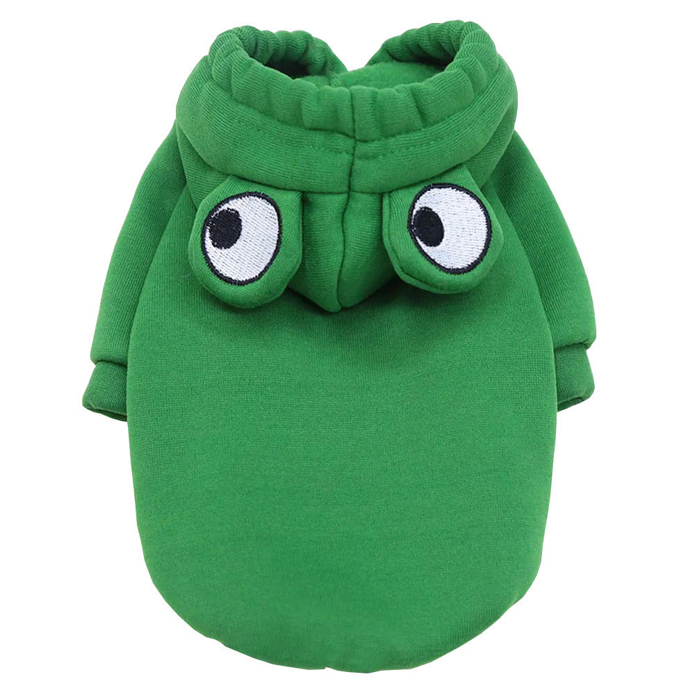 Soft Warm Cat Clothes For Small Dogs Cats Funny Halloween Cosplay Frog Costume Kittens
