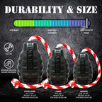 USA-K9 Magnum Grenade - Black Magnum Rubber Chew Toy for Extreme Chewers