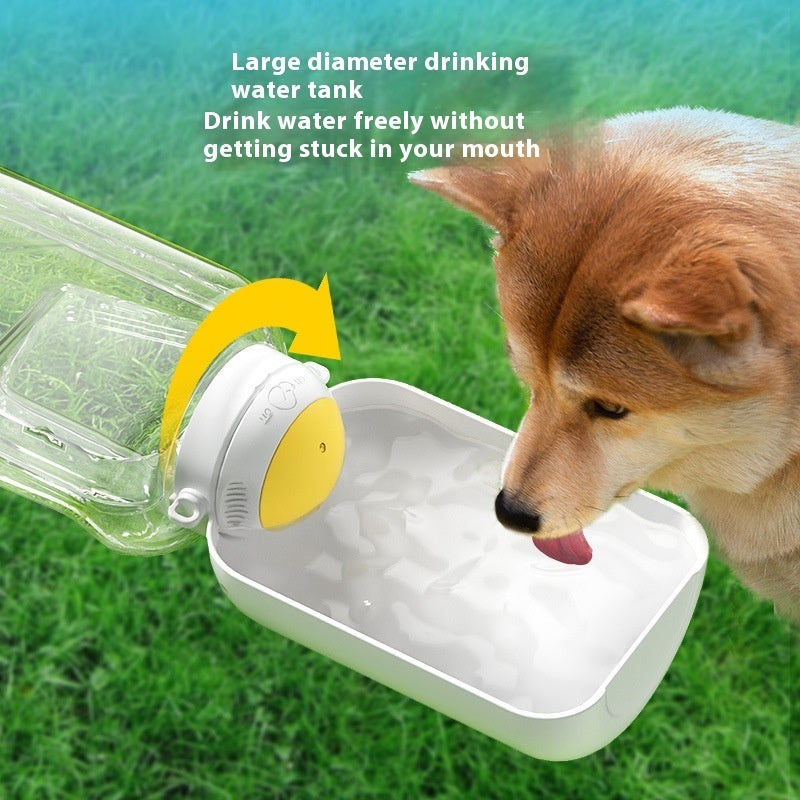 2 In 1 Dog Large Capacity Pets Out Drinking Pot Cat Water Dispenser Portable Water And Food Integrated Bowl