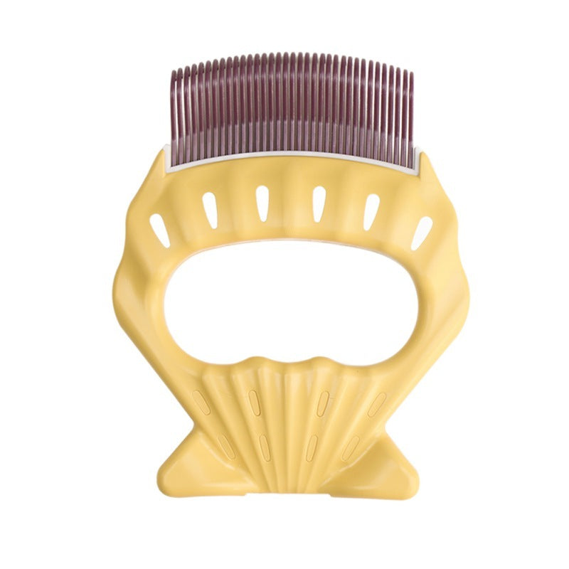 Pet Dog Cat Combs Shell Shaped Hair Remover Brush Grooming Tools Dog Massage Comb