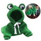 Soft Warm Cat Clothes For Small Dogs Cats Funny Halloween Cosplay Frog Costume Kittens