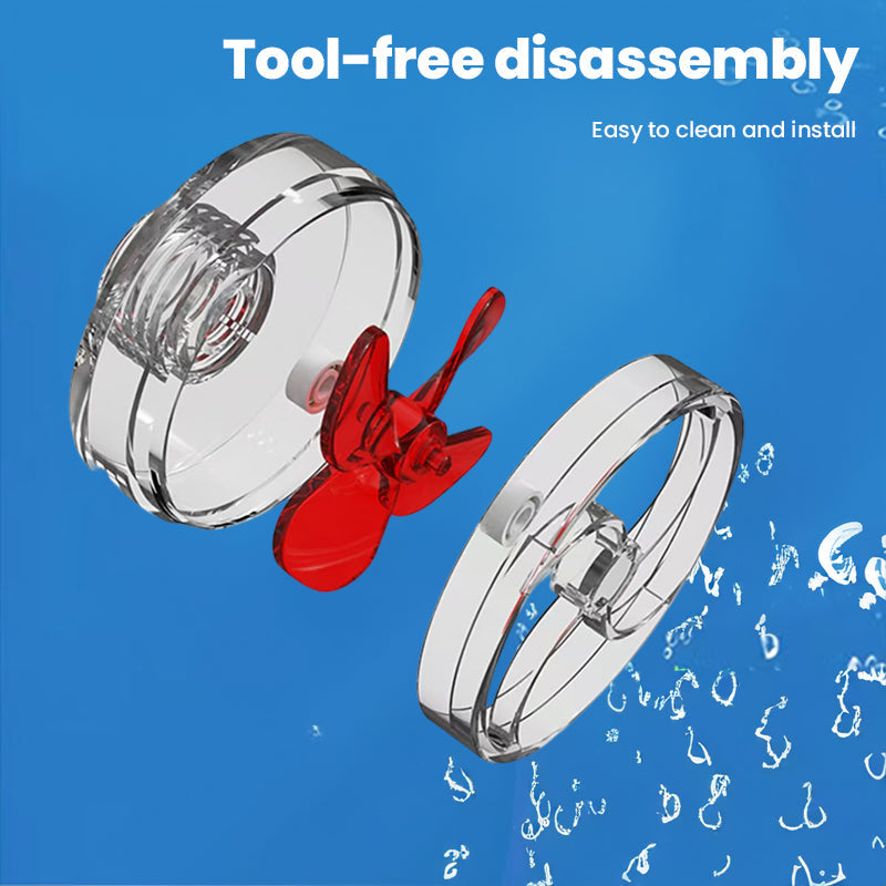 4-Blade Auto-Rotating Fan Kit for Fish Tank Outlet - Accessories, Aquarium Filter Screen