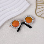 Cat And Dog Pearl Sunglasses - Pet Extravagant Funny Costumes For Party