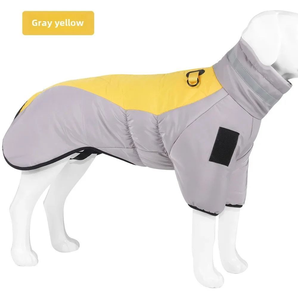 Waterproof Large Dog Jacket Warm Clothes Coat French Dog Reflective Cold Weather Coats