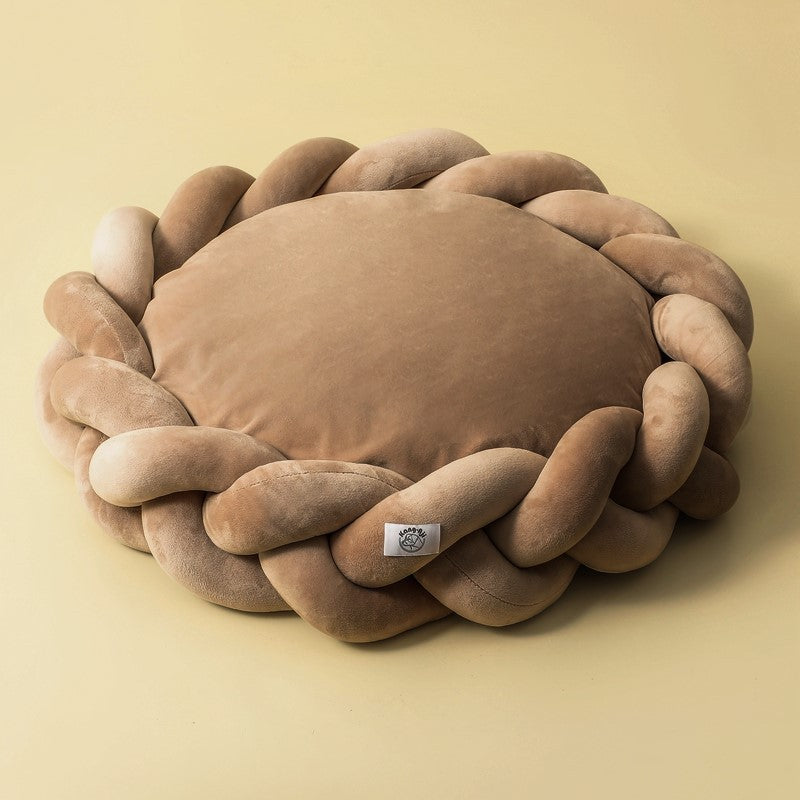 Pet kennel Fried Dough Twists round universal mat detachable cat kennel dog kennel