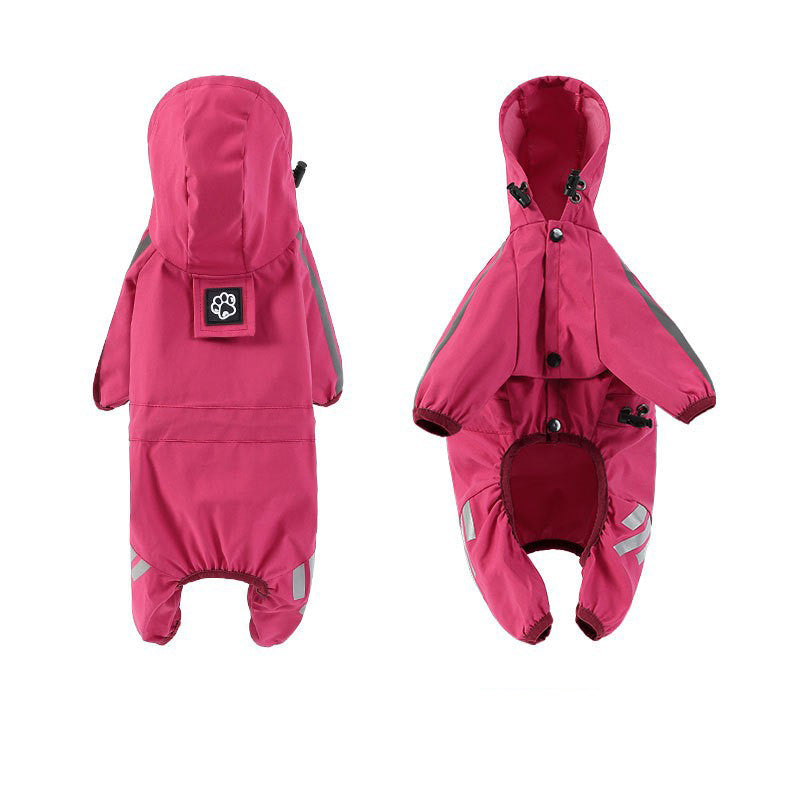 Pet Raincoat Four-legged Raincoat For Dogs Small Dog Outing Clothes Cat Costume
