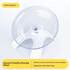 Hamster Running Wheel Flying Saucer Silent No-stick Feet Exercise Treadmill