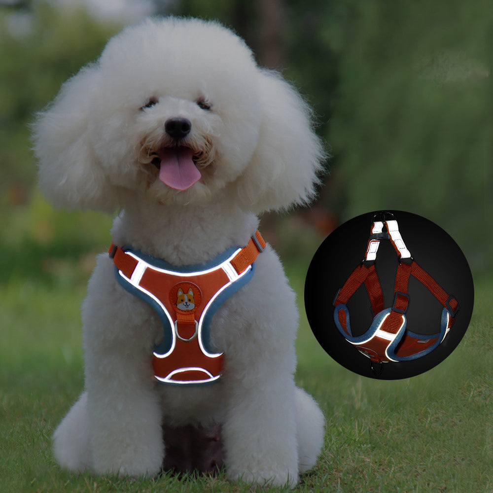 Dog Leash And Harness Set Pet Dog Harness And Leash Set Adjustable Puppy Cat Harness