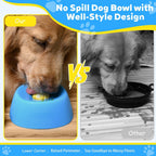 Pet Slow Feeder Non-Slip Spherical Dog Licking Bow For Liquid Treats Bone Broth Yogurt