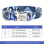 Adjustable Nylon Dog Collar Personalized Dogs Cat ID