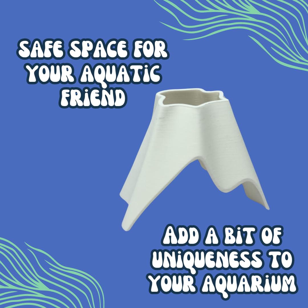 Aquarium Volcano Tunnel for Fish, Shrimp, Loaches, Eels, Amphibians & More Fish Hideout