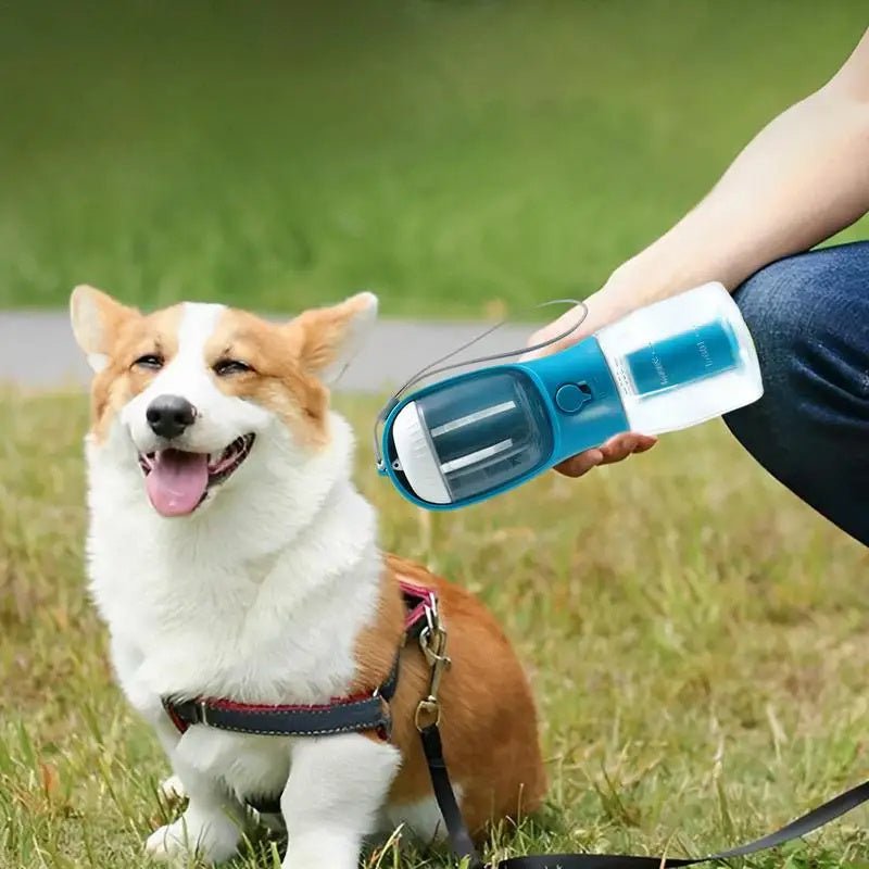 Dog Water Cup Drinking Food Garbage Bag Three-in-one Portable  Pet Cups Pets Supplies