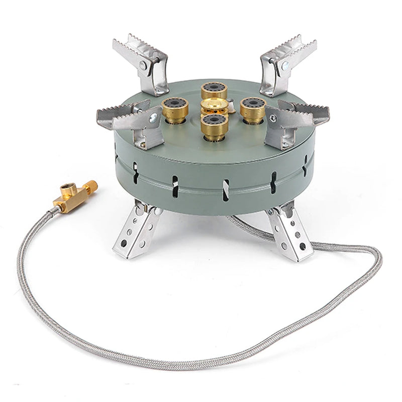 Outdoor Electronic Ignition Stoves High-Power Portable Adjustable Firepower Furnace