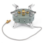 Outdoor Electronic Ignition Stoves High-Power Portable Adjustable Firepower Furnace