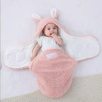 Super Soft Baby Sleeping Bag Fluffy Fleece Newborn, Unisex Baby Wrap For Newborns